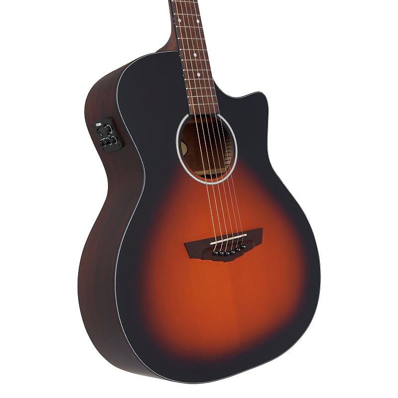 Акустическая гитара D'Angelico Premier Gramercy LS Acoustic Guitar - Satin Vintage Sunburst
