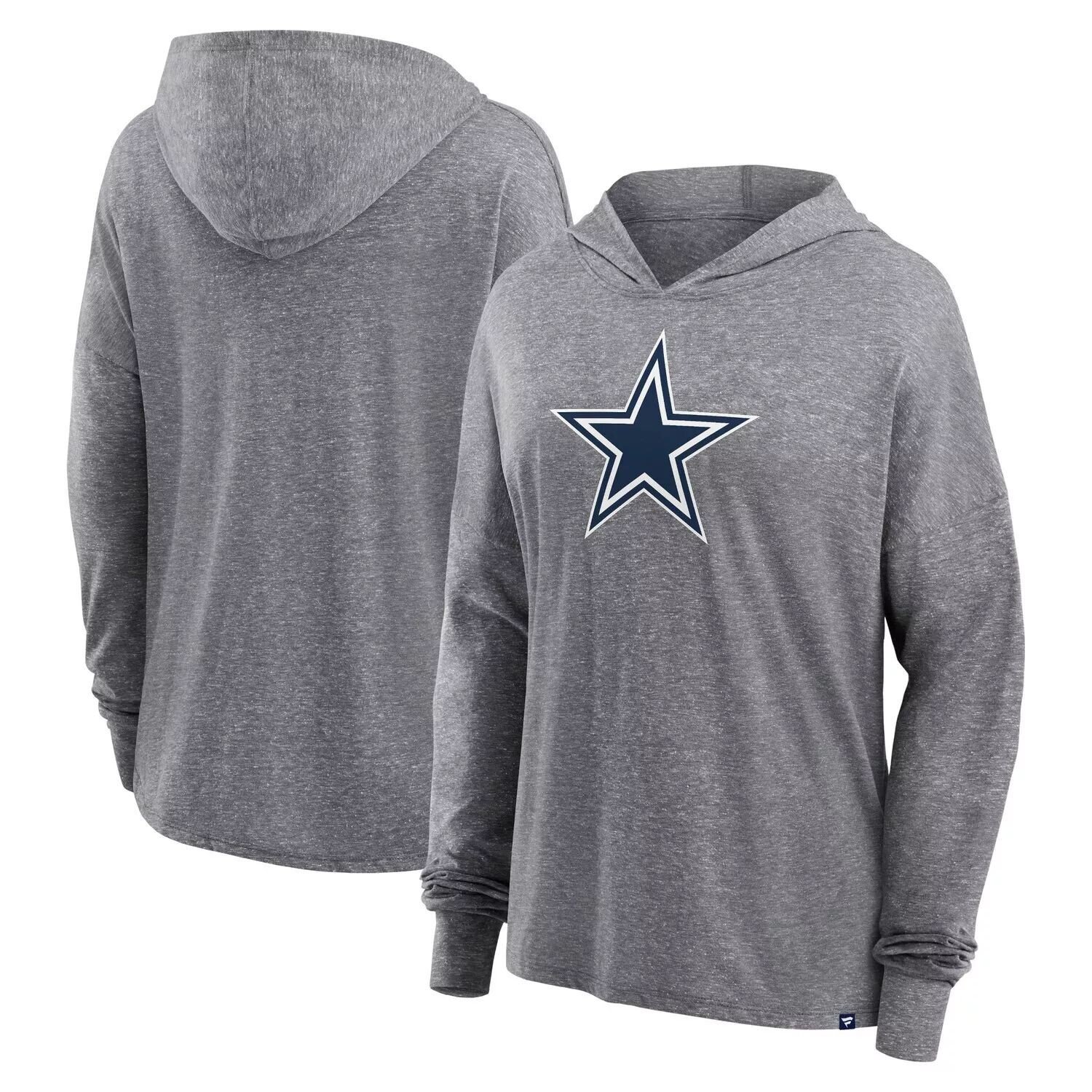 

Женский уютный пуловер с капюшоном Fanatics Heather Grey Dallas Cowboys Fanatics