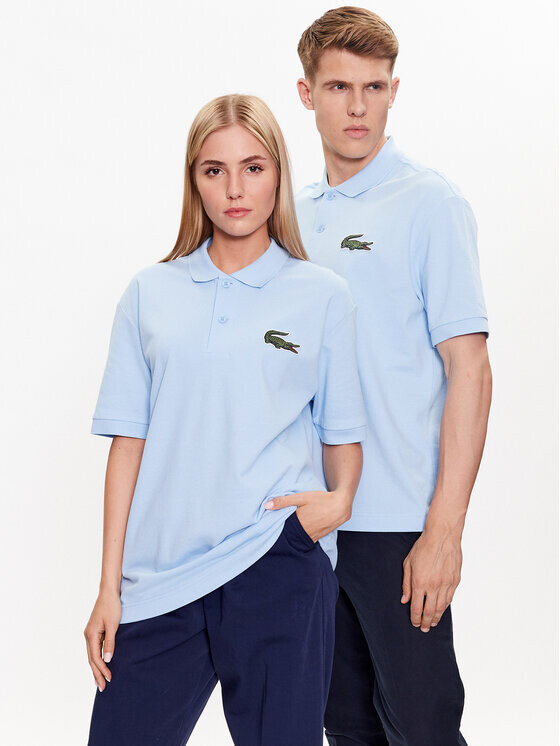 Рубашка поло стандартного кроя Lacoste, синий рубашка поло стандартного кроя lacoste зеленый