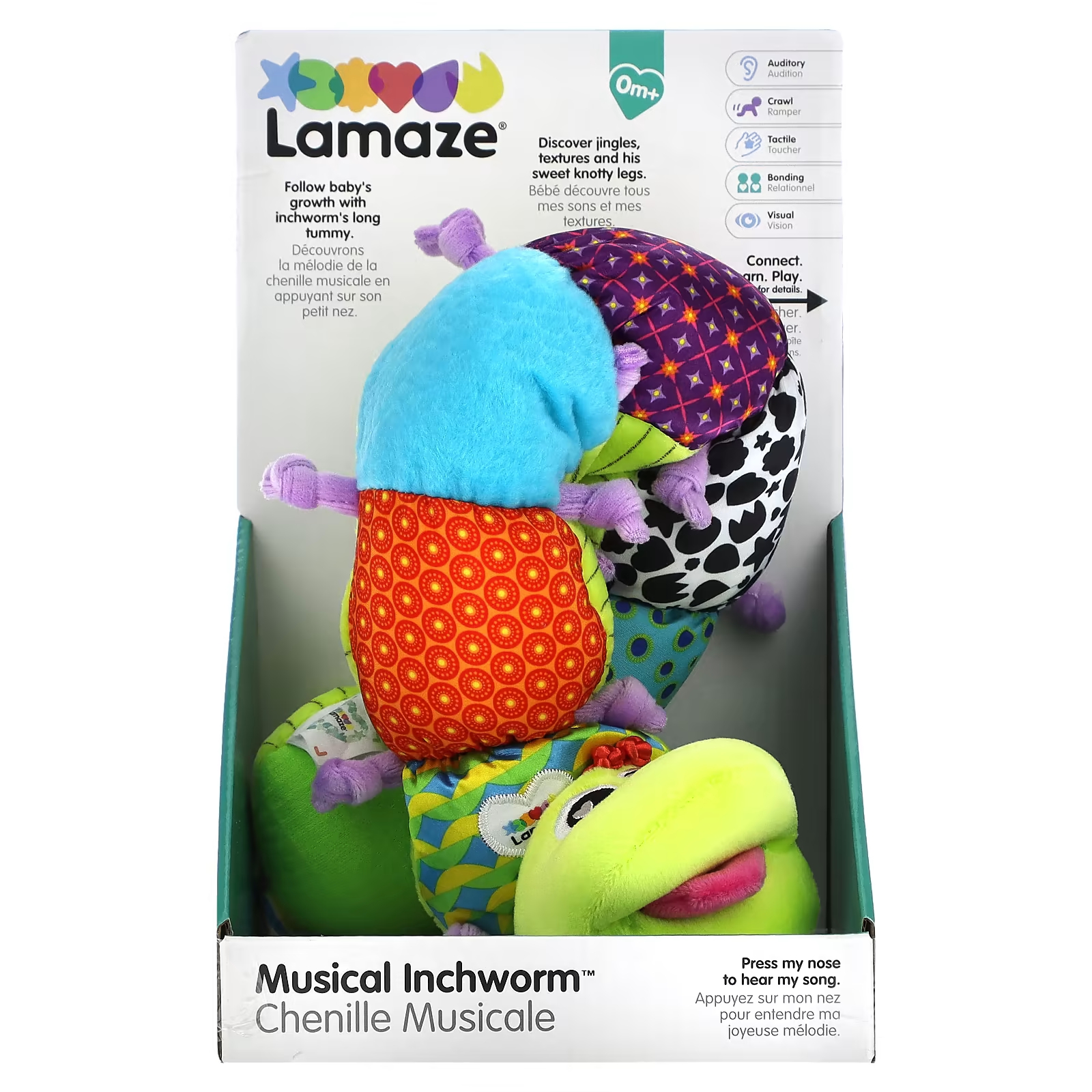 Мягкая игрушка Lamaze Musical Inchworm, мультиколор