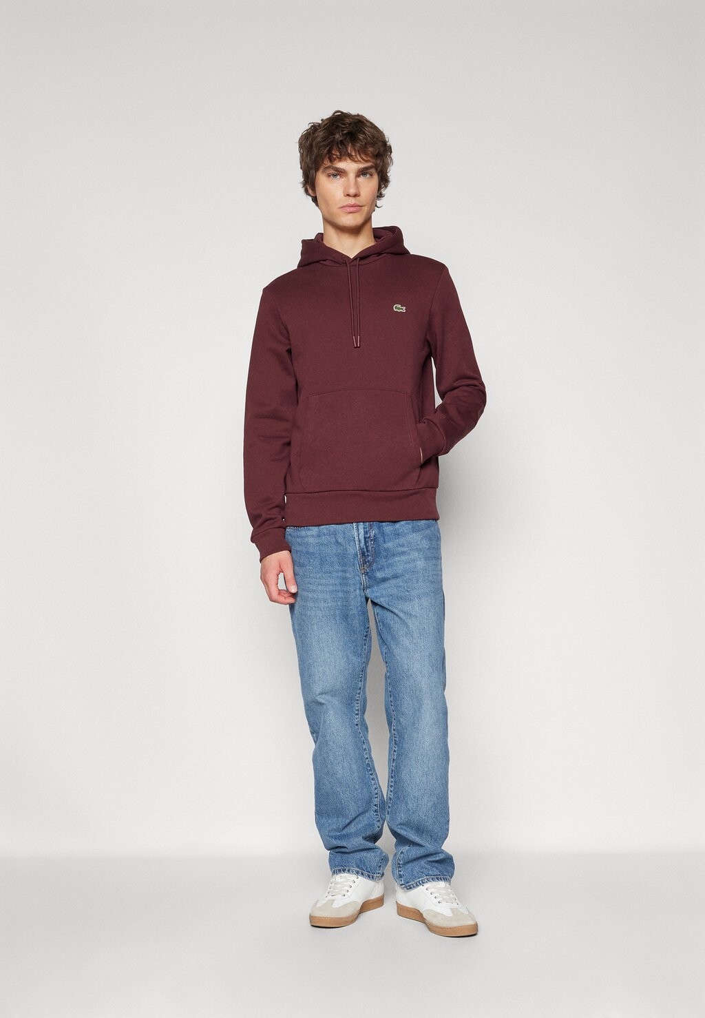 

Толстовка с капюшоном Lacoste, бордовый