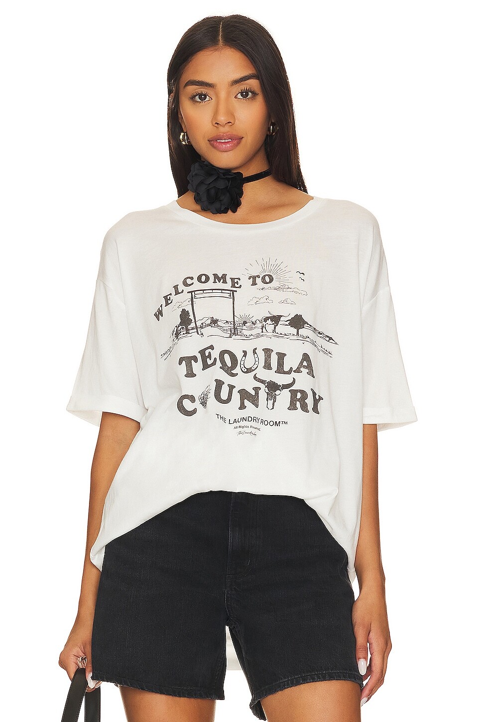 

Футболка The Laundry Room Tequila Country Oversized, белый