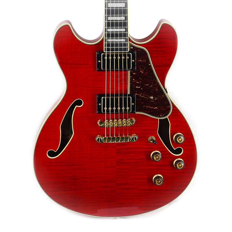 цена Электрогитара Ibanez Artcore Expressionist AS93FM Electric Guitar - Transparent Cherry Red