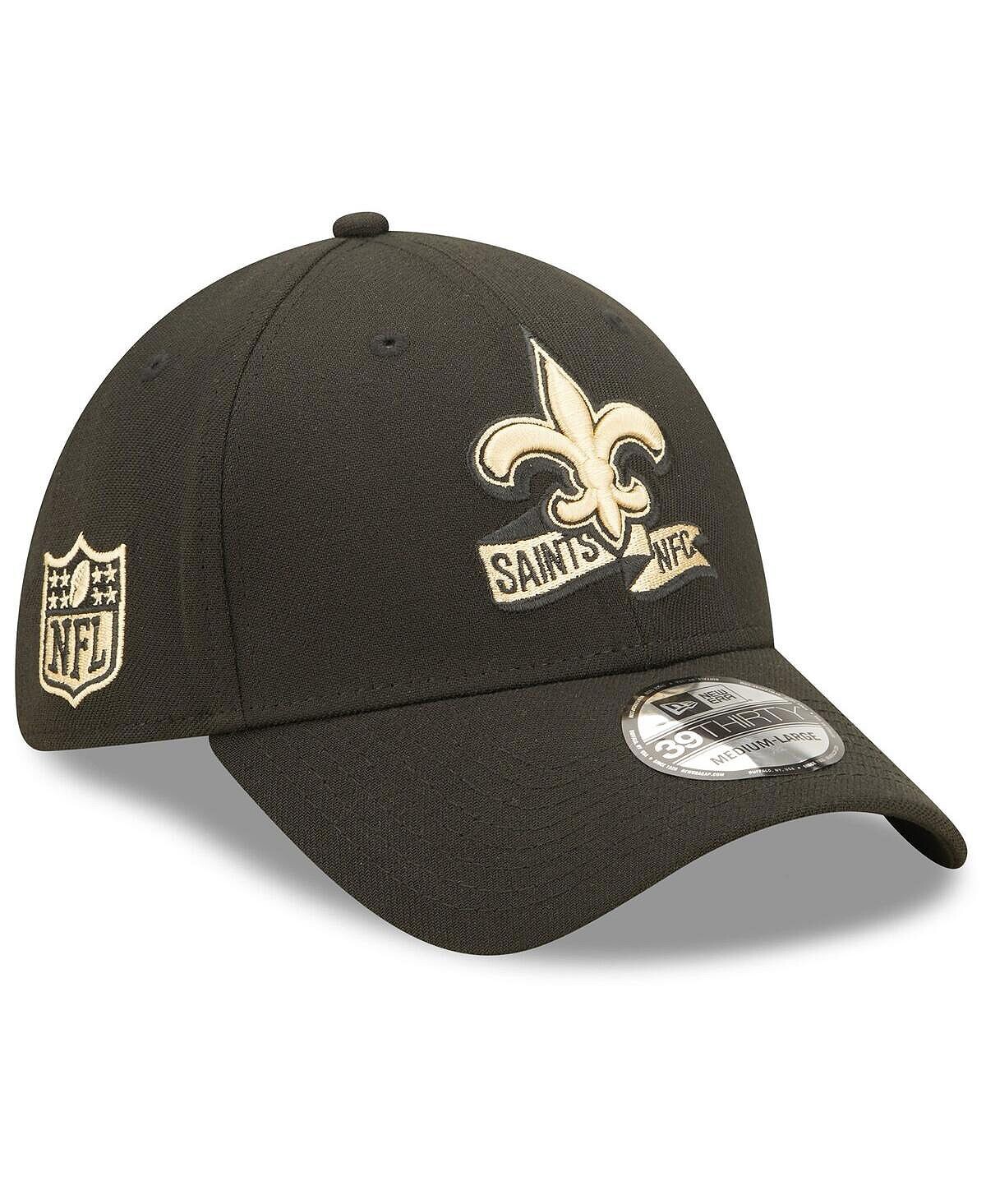 

Мужская черная кепка New Orleans Saints 2022 Sideline 39THIRTY Flex Hat New Era