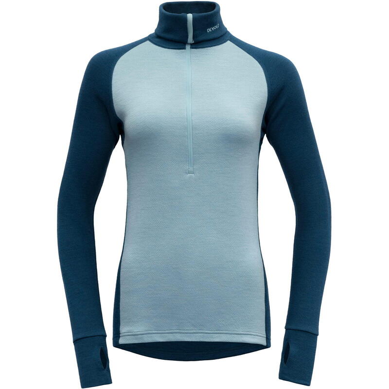 

Функциональная рубашка Expedition Merino 235 Zip Neck Wmn flood-cameo DEVOLD, цвет blau