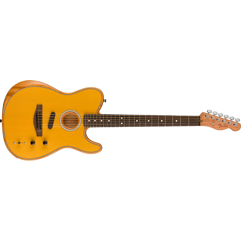 Акустическая гитара Fender Acoustasonic Player Telecaster Guitar, Rosewood Fretboard, Butterscotch