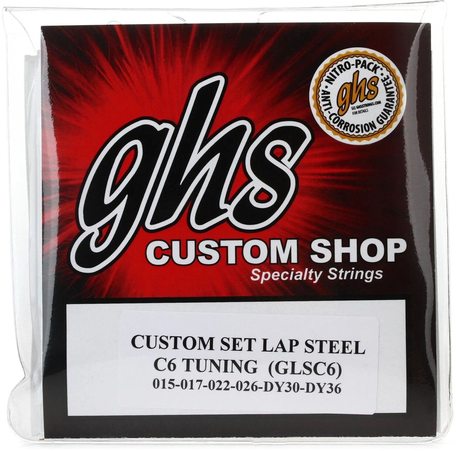 

GHS GLSC6 Custom Никелевая сталь с круглой обмоткой - C6-Tuning