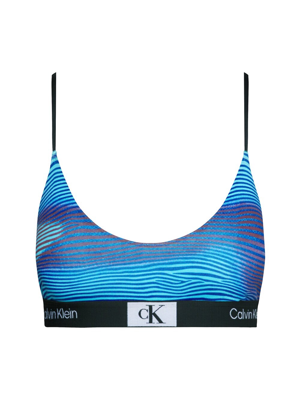 

Бюстгальтер без косточек Calvin Klein Underwear, цвет морской волны