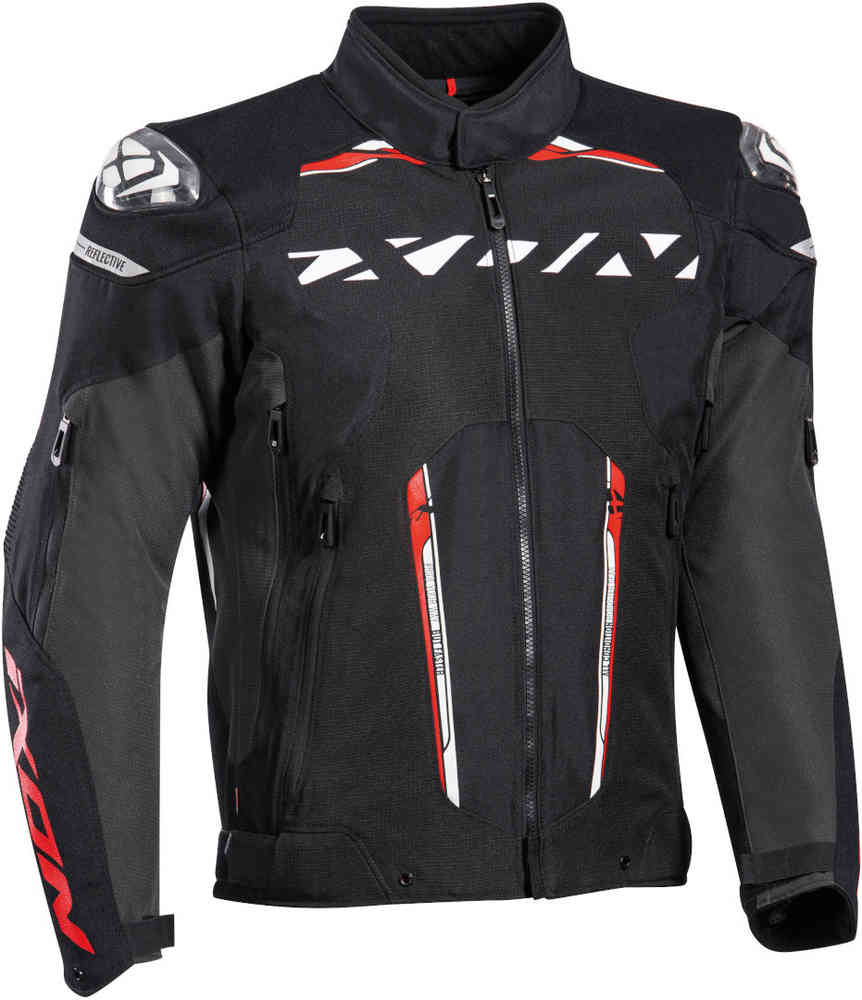 Мотоциклетная текстильная куртка Blaster Ixon, черный/белый/красный водонепроницаемая женская мотоциклетная текстильная куртка wilana ixon черный
