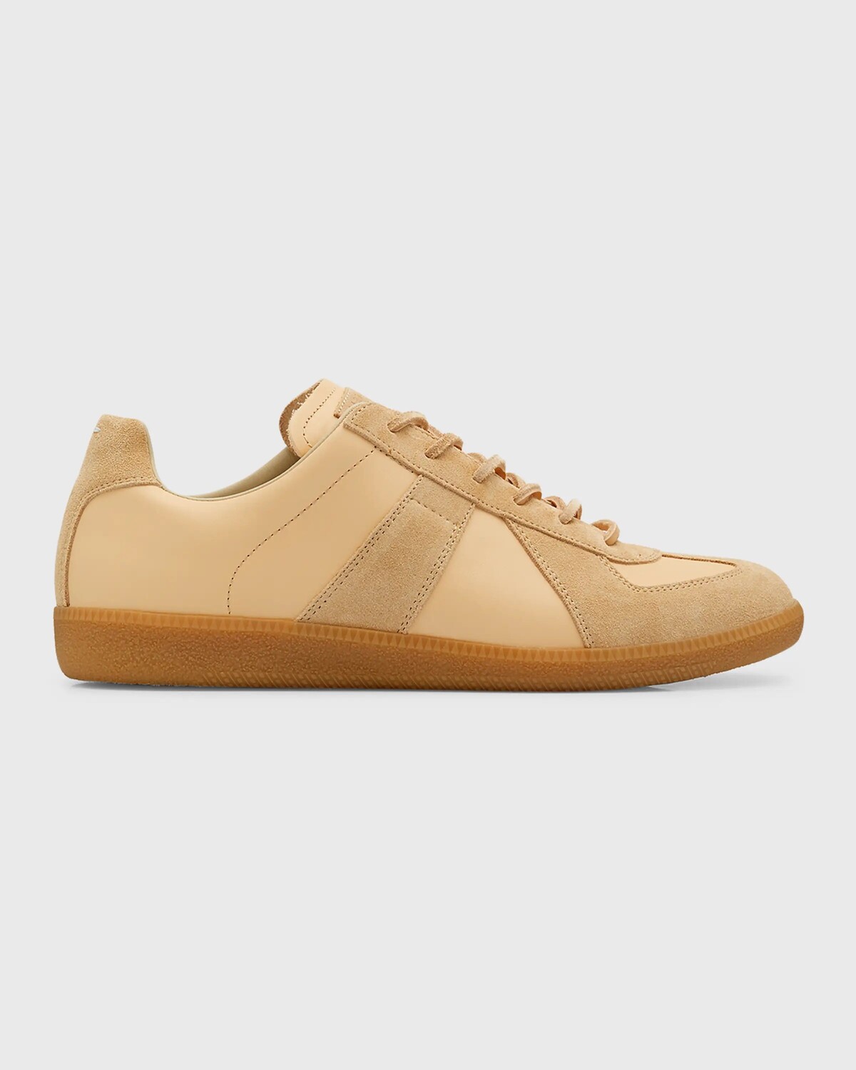

Мужские кожаные низкие кроссовки Replica Maison Margiela, цвет Beige