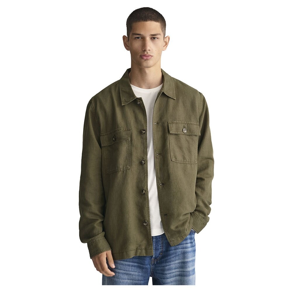 

Рубашка Gant Twill, зеленый