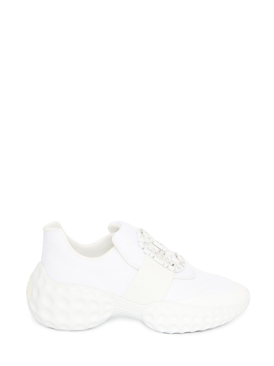 

Кроссовки Roger Vivier Viv' Run Light Strass Buckle, белый