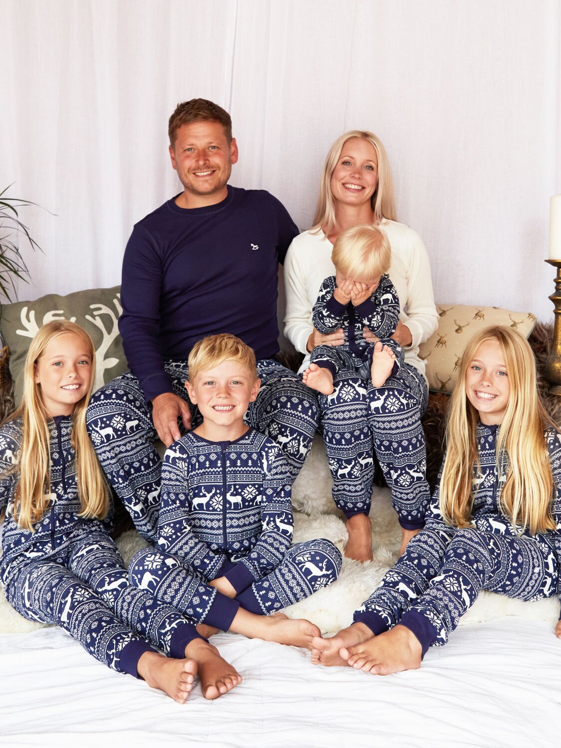 

Комбинезон для сна The Little Tailor Baby Christmas Fairisle, темно-синий