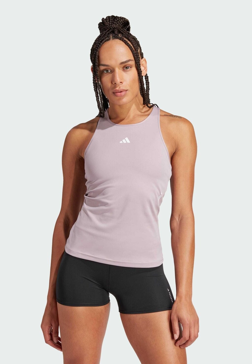 

Топ Techfit Racerback Training Adidas, цвет preloved fig white