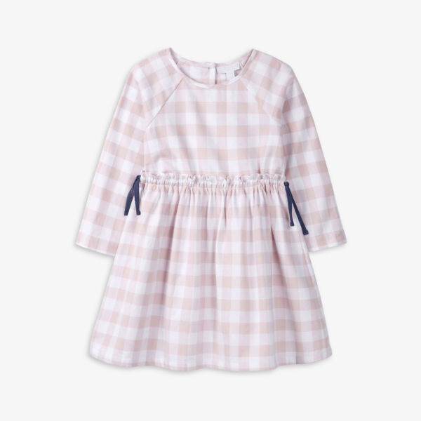 

Платье из хлопка в клетку 1-6 лет The Little White Company, розовый