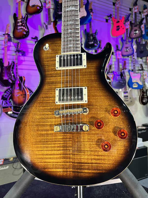 

Электрогитара PRS SE Singlecut McCarty 594 Electric Guitar - Black Gold Sunburst, Authorized Dealer Free Ship! 893