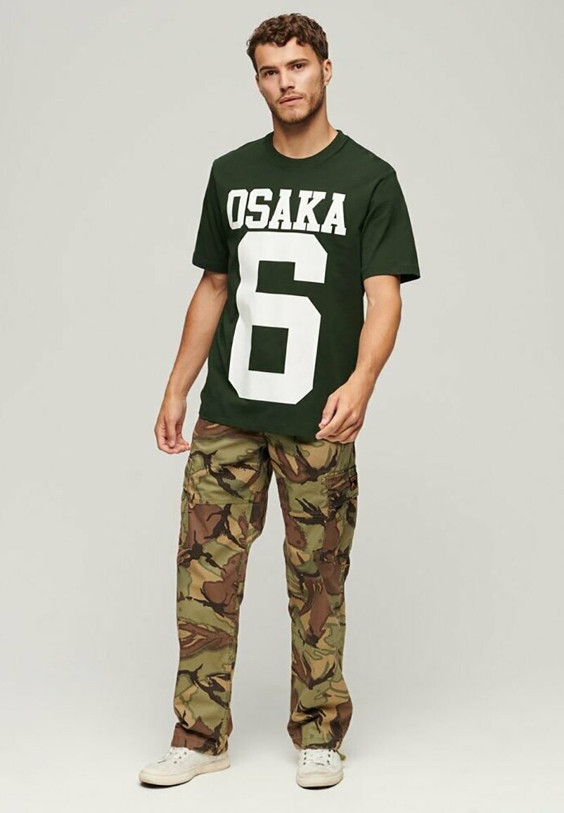 

Футболка с принтом OSAKA LOGO LOOSE Superdry, зеленый