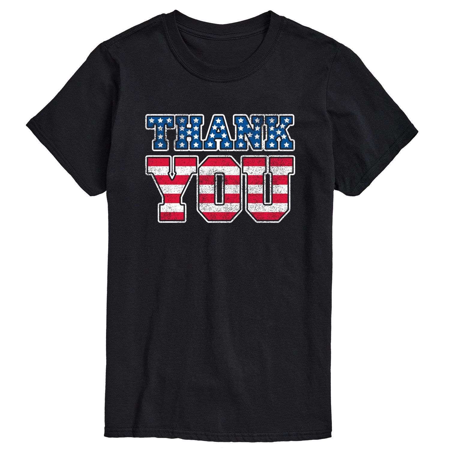 Мужская футболка с американским флагом «Спасибо» Licensed Character