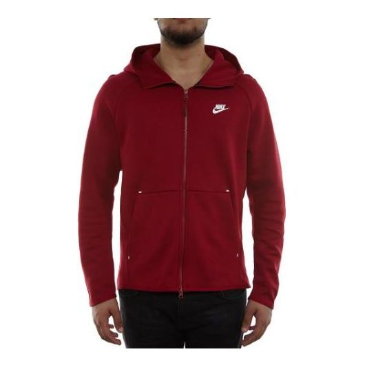 

Толстовка Nike Tech Fleece Full-zip Hoodie 'Red Crush', красный