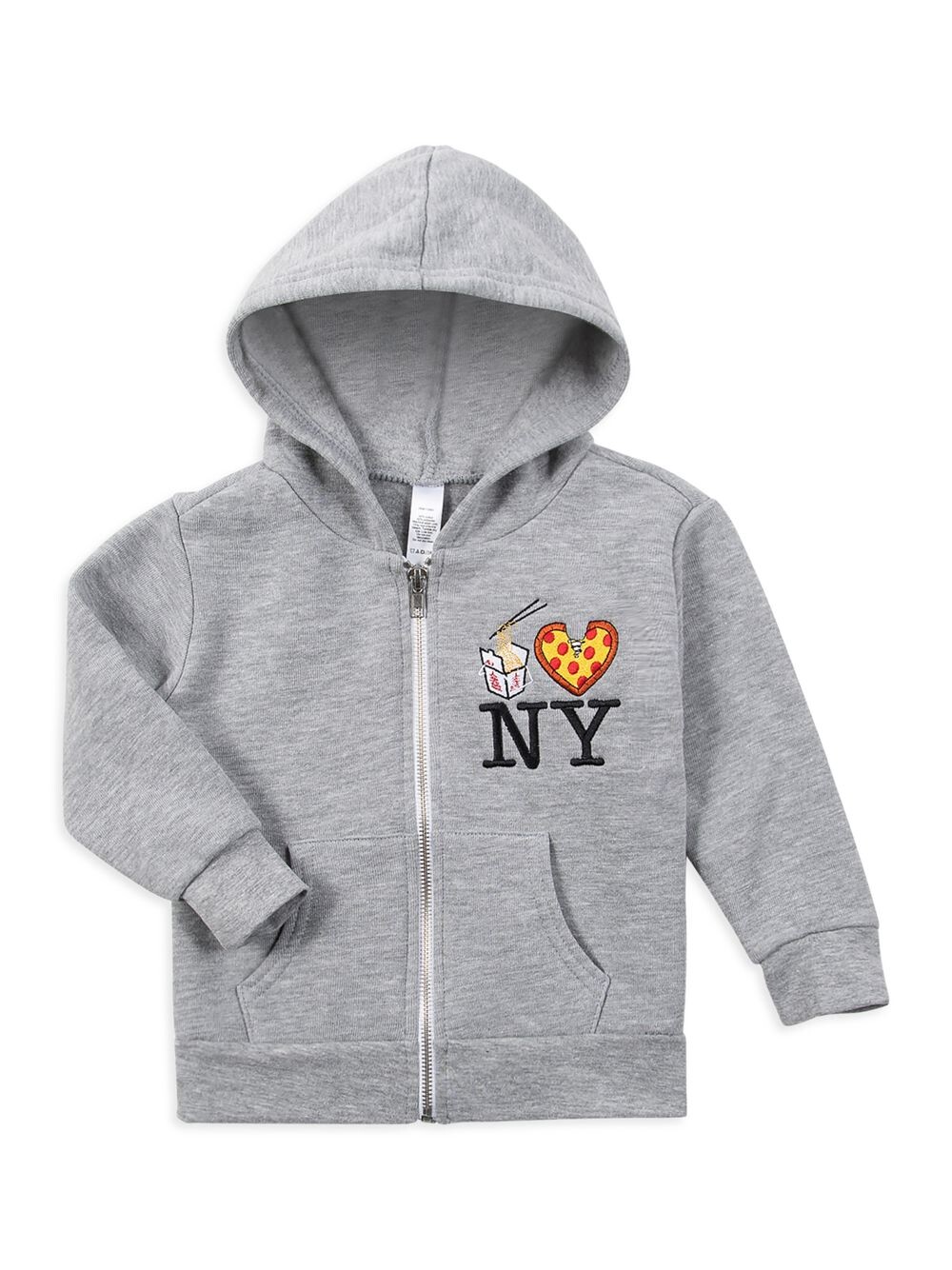 

Худи Little Girl's & Girl's Hot Dog Pretzel NY PiccoliNY, серый