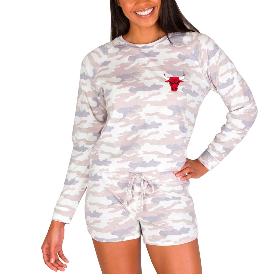 

Пижамный комплект Concepts Sport Chicago Bulls, камуфляж