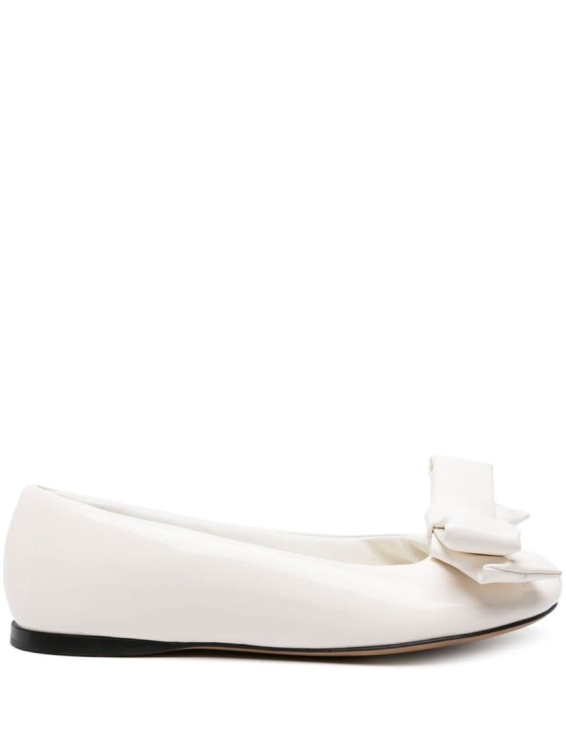 

LOEWE балетки Puffy с бантом, белый