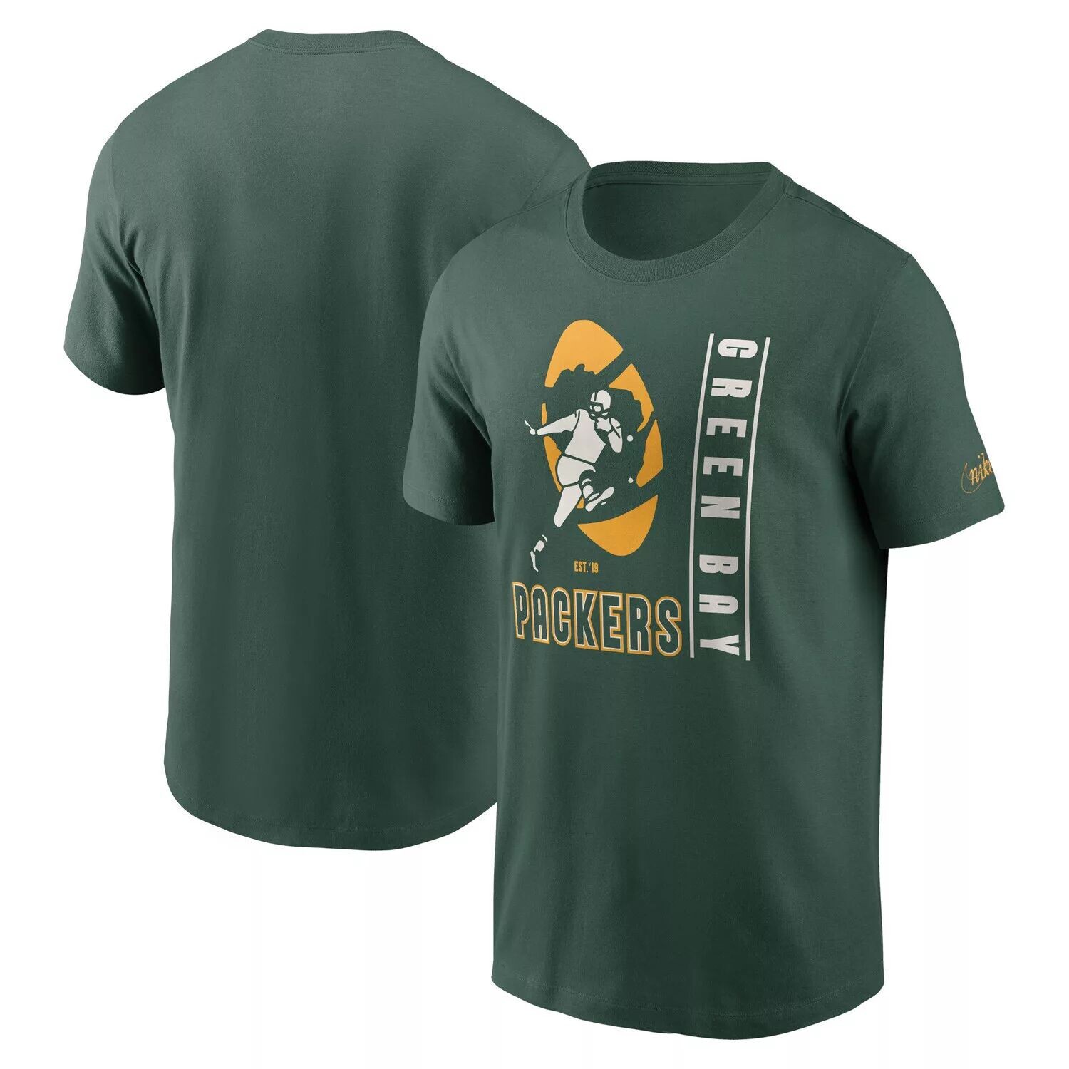 

Мужская зеленая футболка Green Bay Packers Lockup Essential Nike, Зеленый