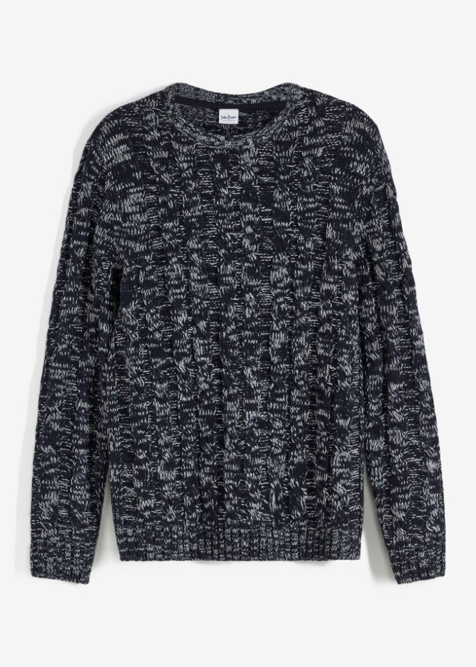 

Свитер косой вязки John Baner Jeanswear, синий