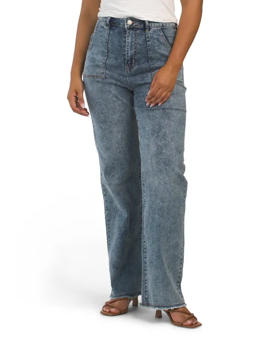 

Широкие джинсы с высокой посадкой Polgram, цвет Denim