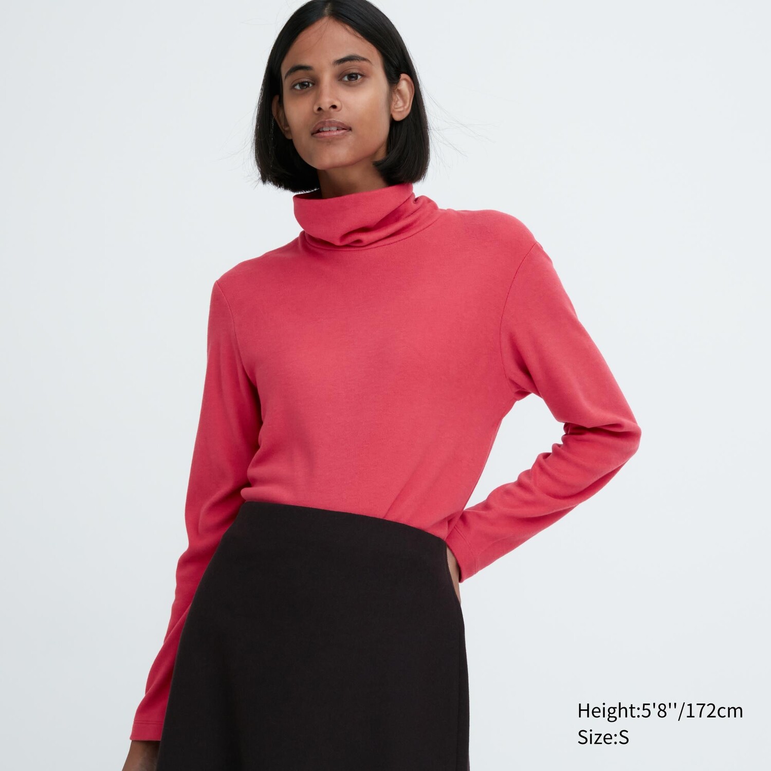 

Футболка женская Uniqlo Heattech из термофлиса, красный
