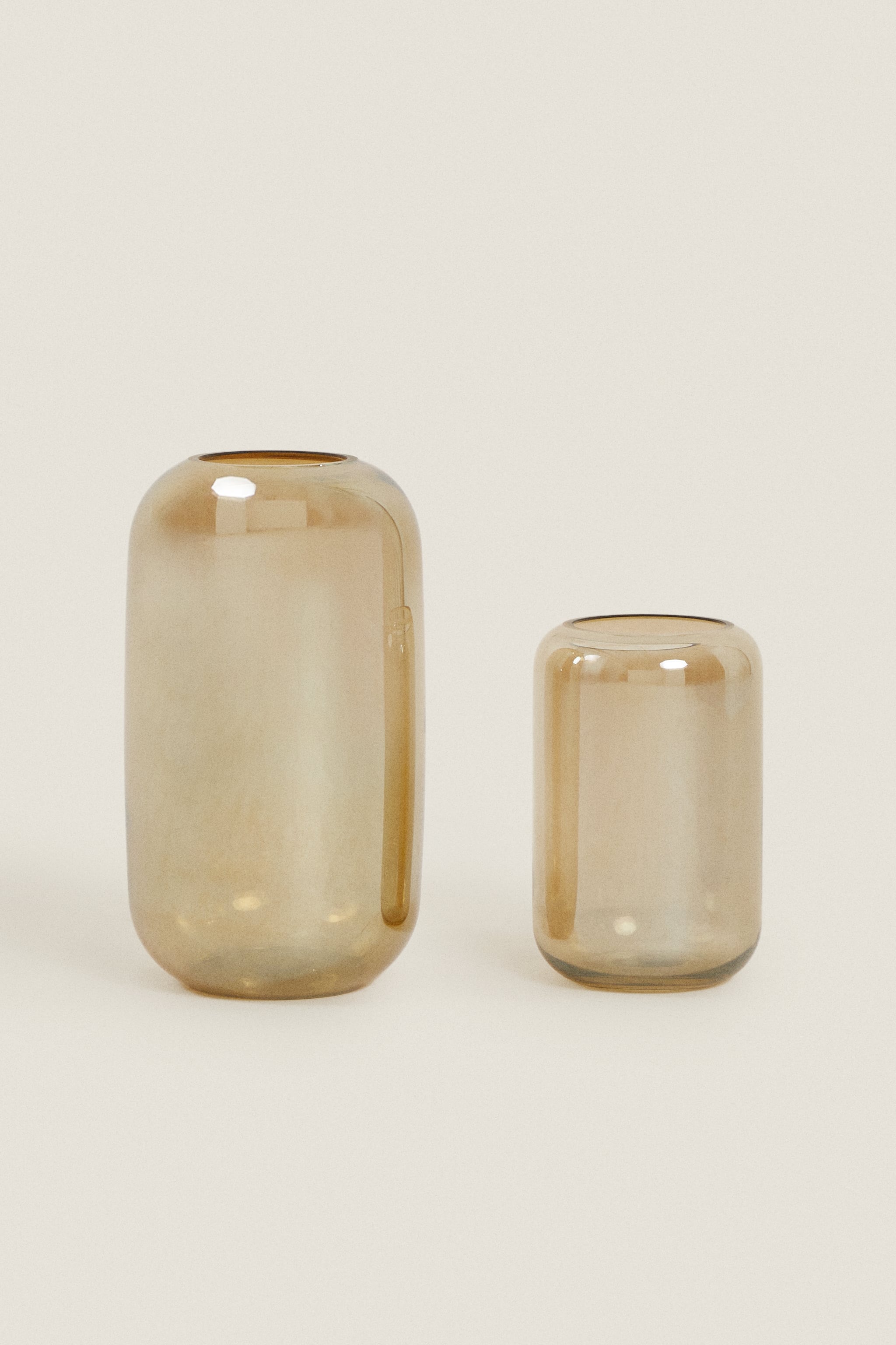 Блестящая стеклянная ваза Zara, золотой