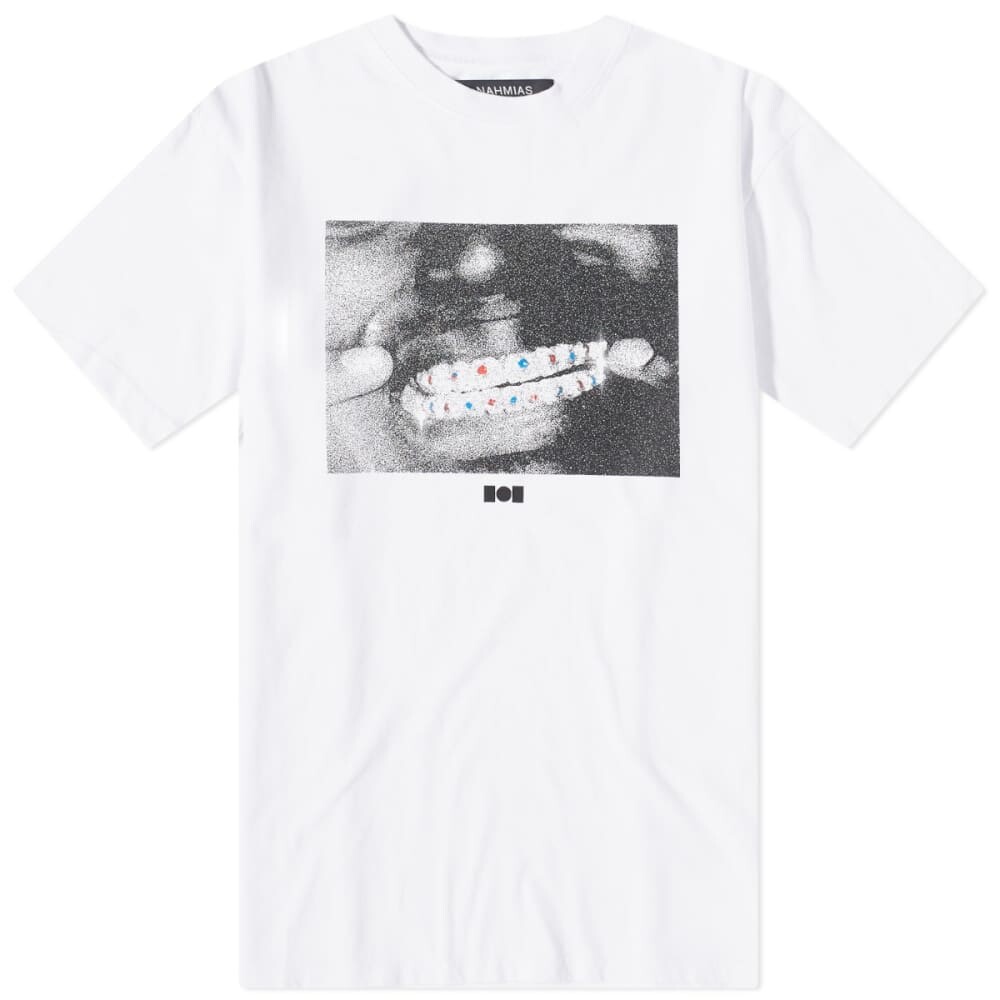 

Черная футболка Grillz Nahmias x Kodak, белый, Черный