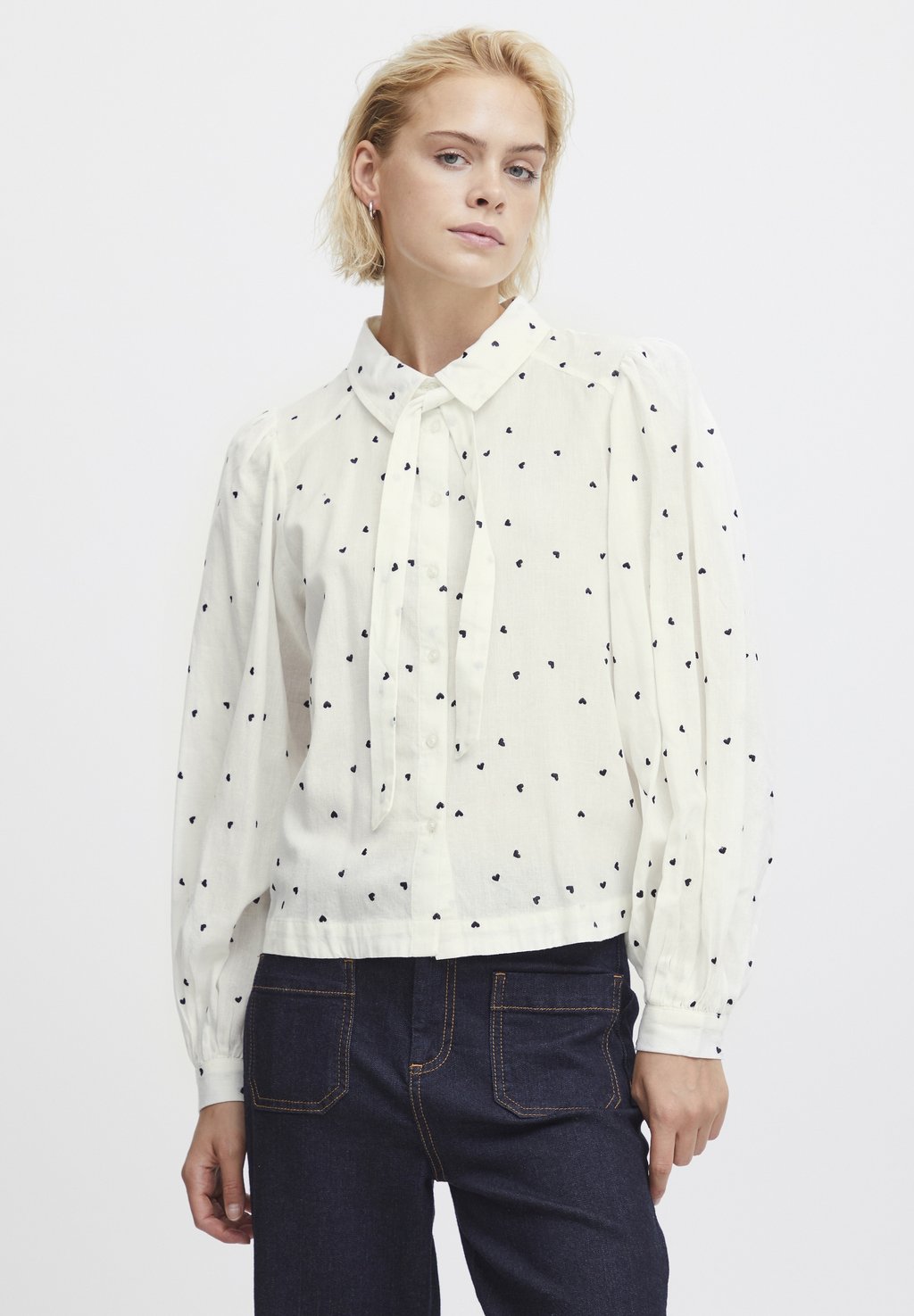 Рубашка Atelier R?ve с принтом, белый цена и фото