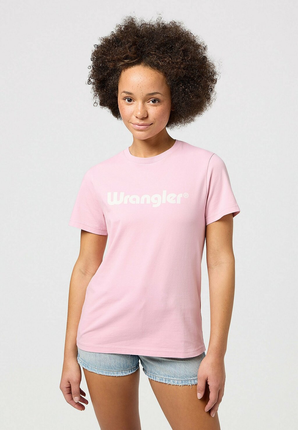 

Футболка с принтом REGULAR Wrangler, розовый
