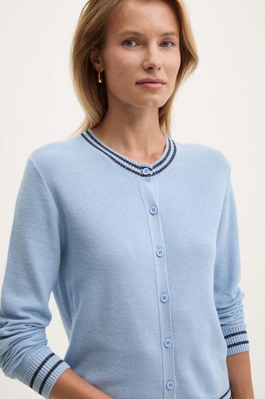 

Свитер из смесового шелка United Colors of Benetton, синий