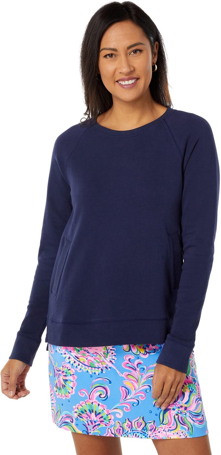 

Пляжный пуловер-гребешок Lilly Pulitzer, цвет True Navy