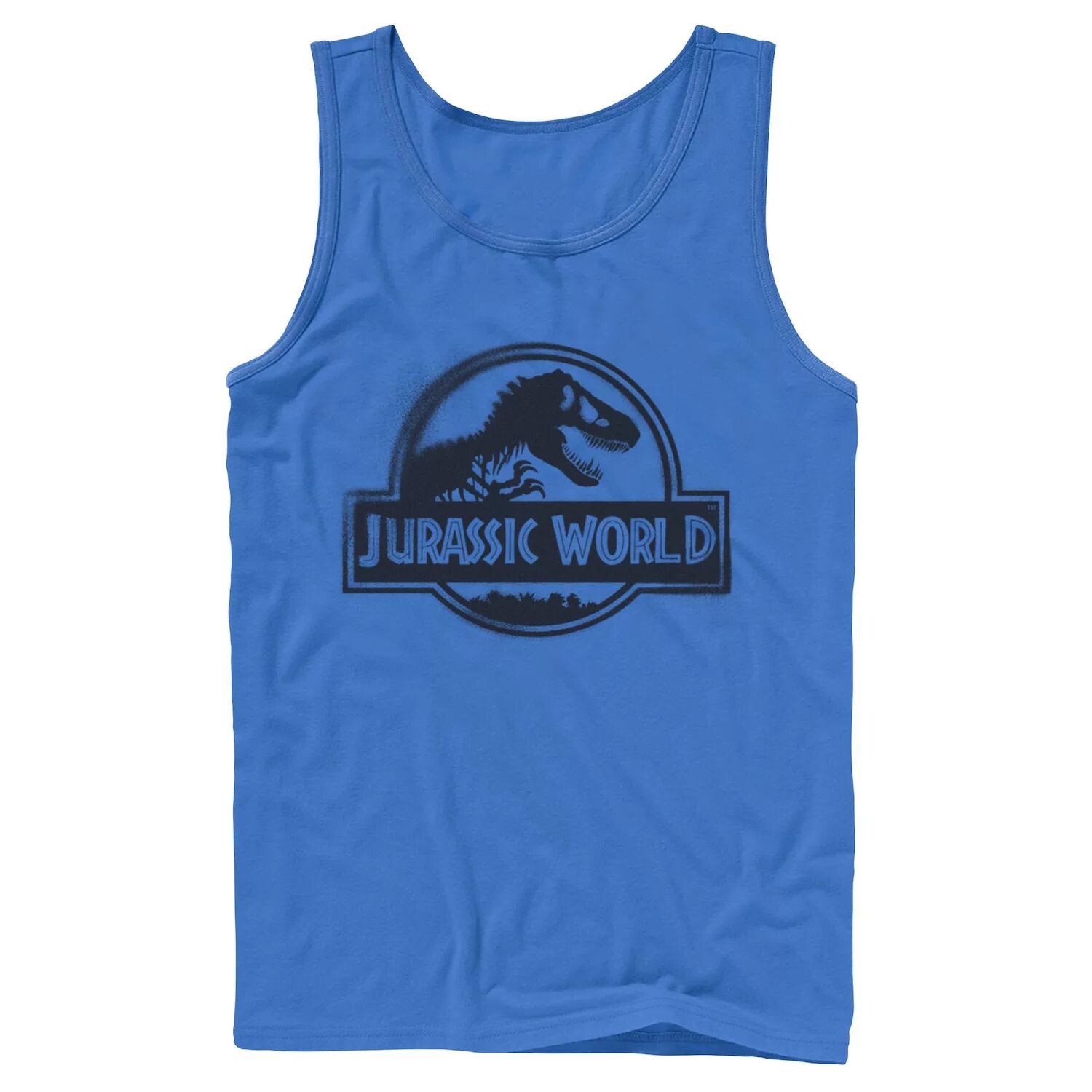 

Мужская черная майка с логотипом Jurassic World Two из аэрозольной краски