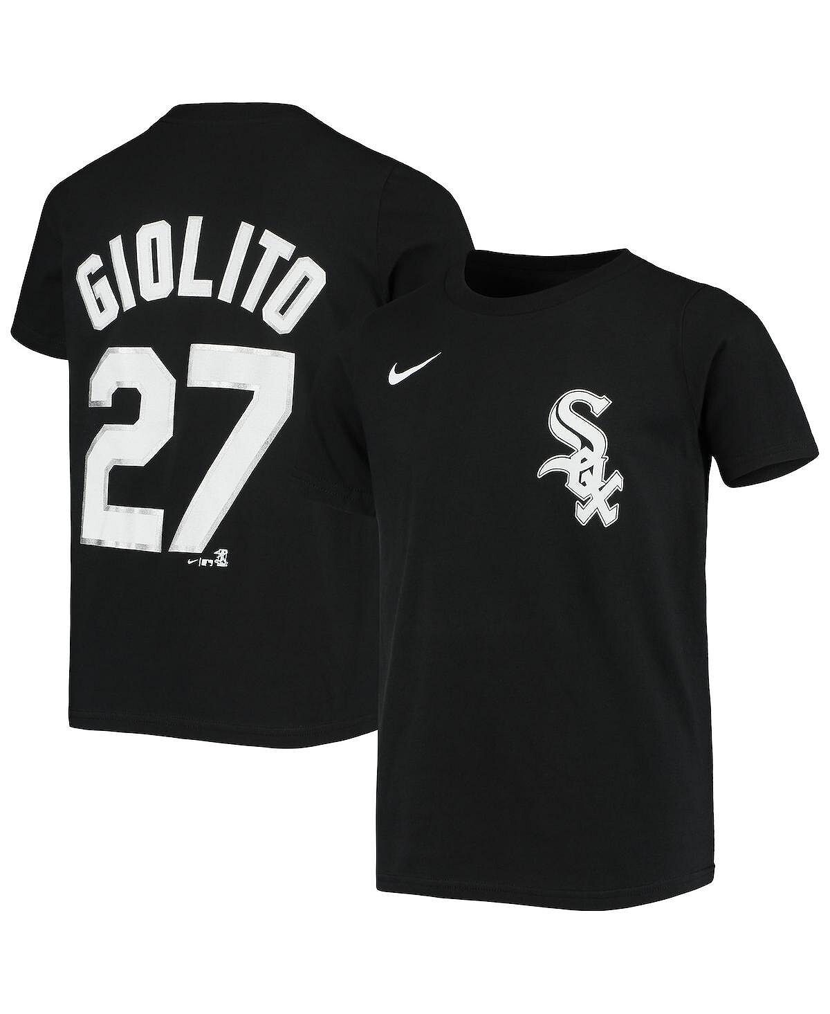 

Черная футболка Big Boys Lucas Giolito Chicago White Sox с именем и номером игрока Nike