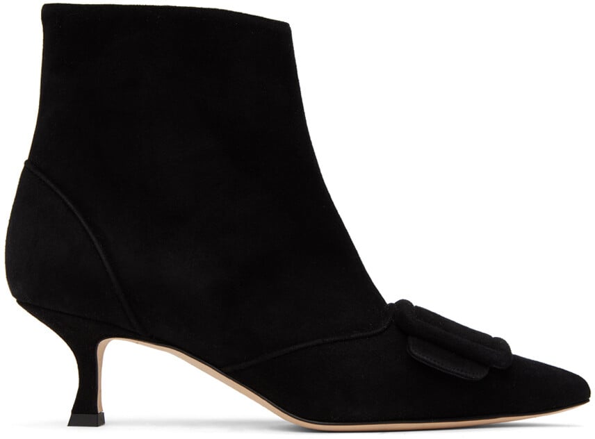 

Черные ботинки Бэйлоу Manolo Blahnik, Черный