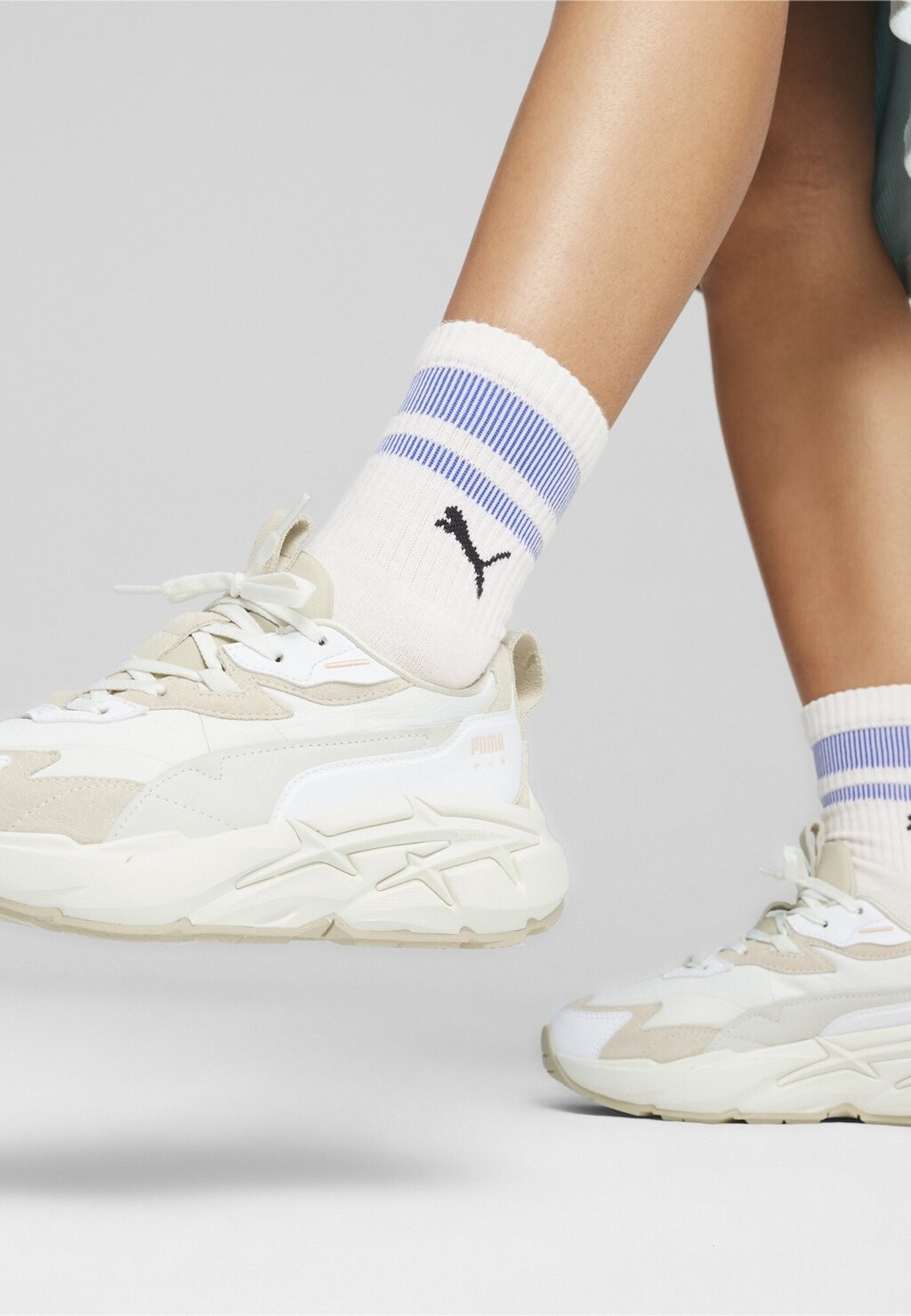 

Кроссовки низкие SPINA NITRO Puma, цвет warm white sugared almond