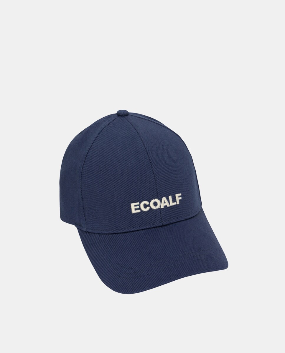 Синяя кепка из органического хлопка Ecoalf, синий кепка с логотипом oneal черн синяя