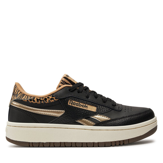 

Кроссовки Reebok Club C 85 Double Revenge GY4876 Core Black/Sahara/Gold Metallic, черный