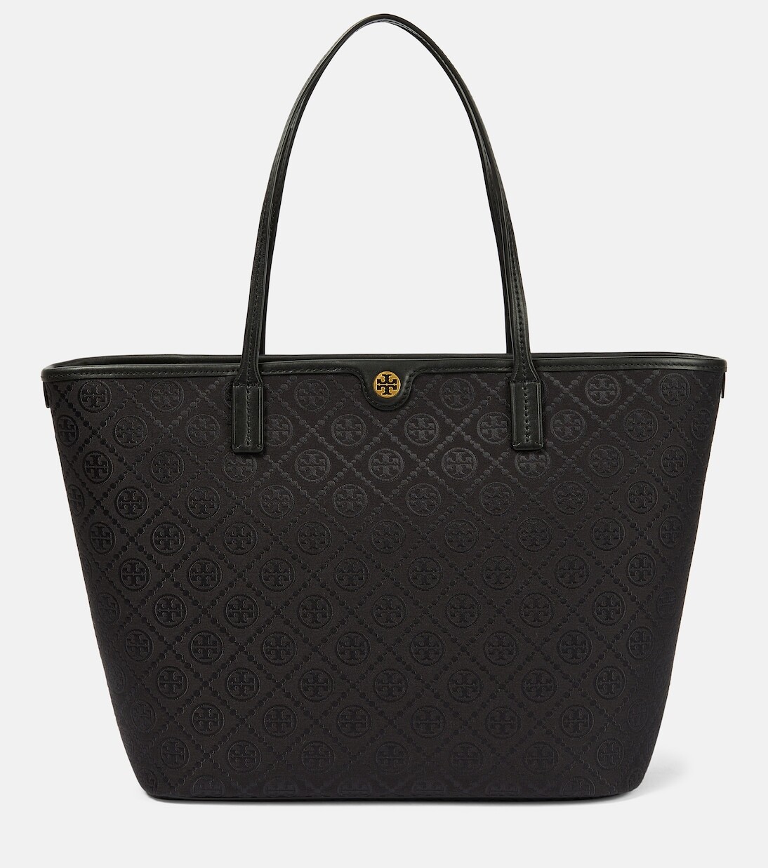 

Жаккардовая сумка-тоут с монограммой t Tory Burch, черный