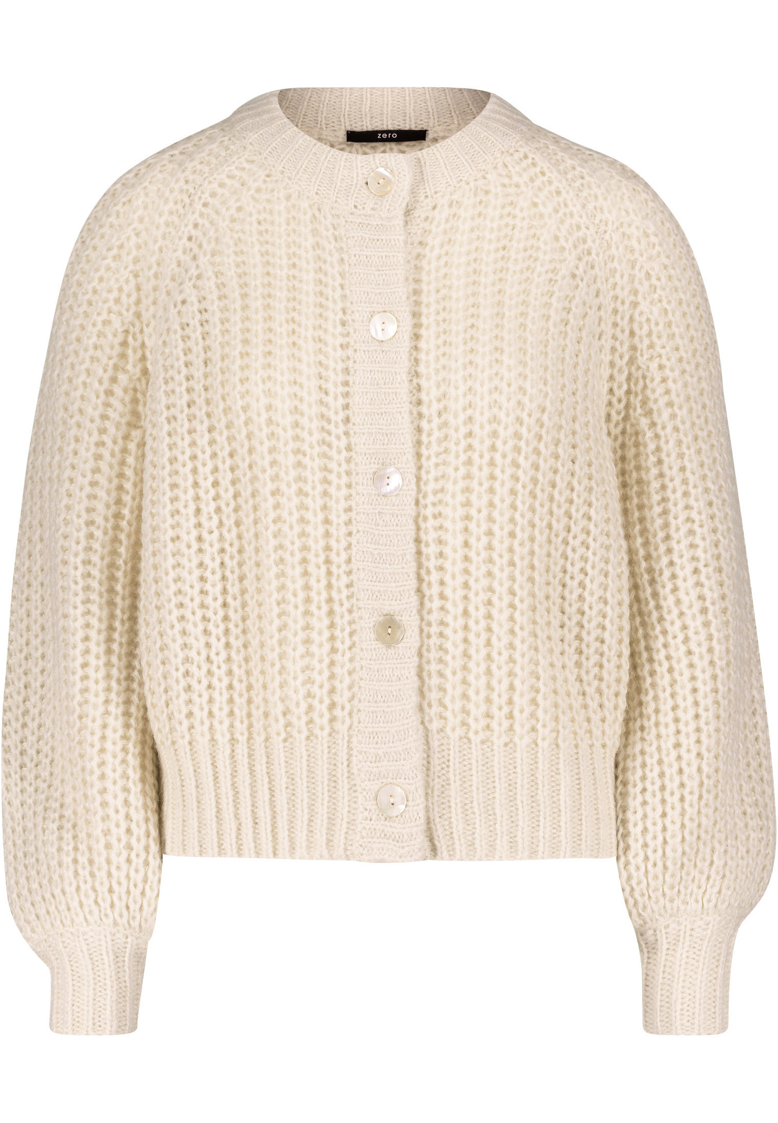 

Кардиган Zero Strickjacke mit Knopfleiste, цвет Bright Cream Melange