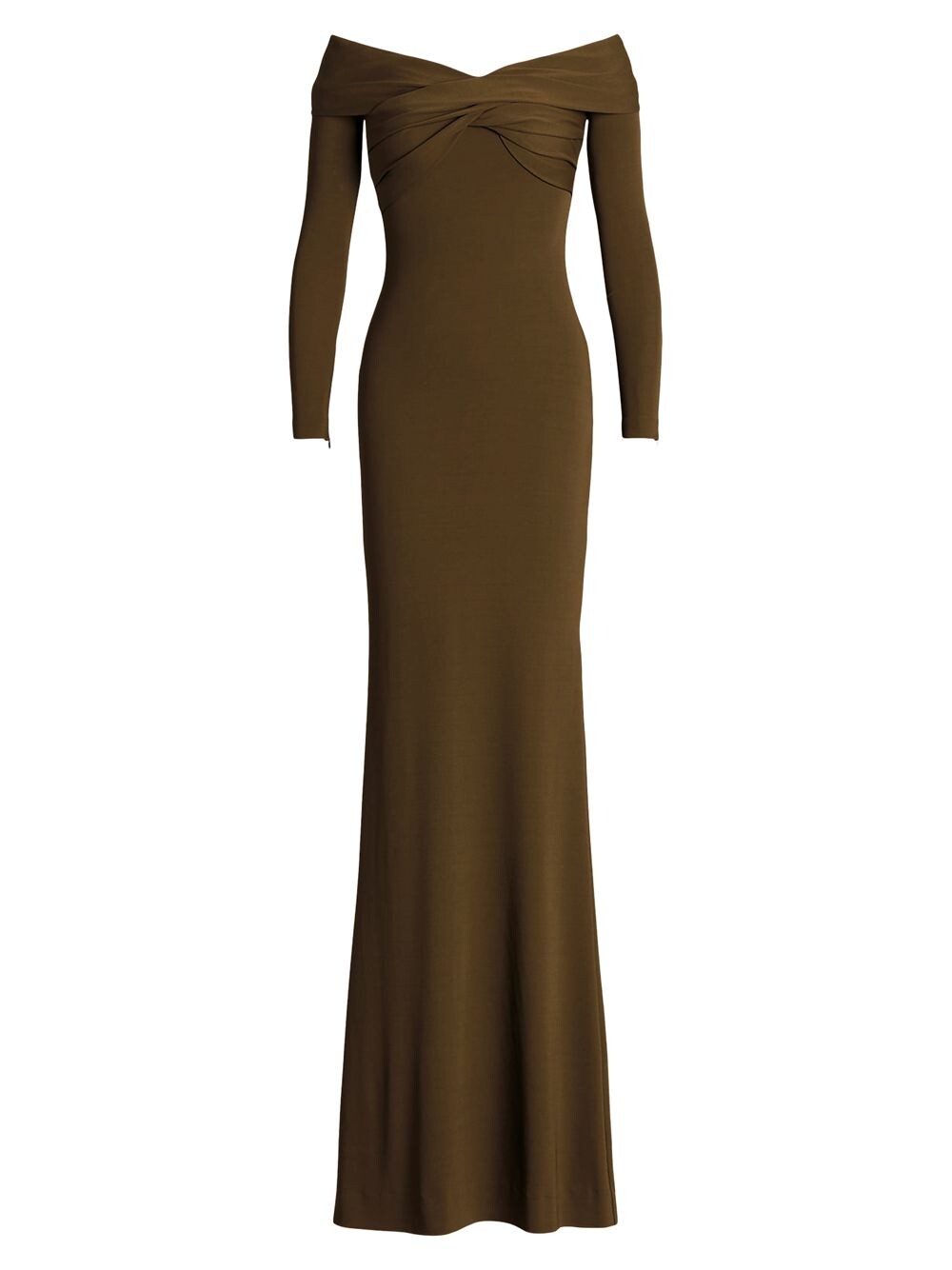 

Платье Aletta с открытыми плечами Ralph Lauren Collection, оливковый