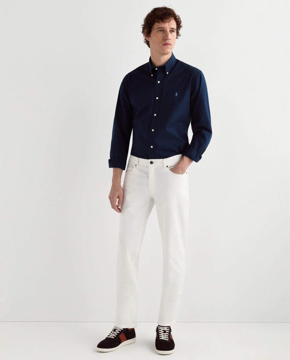 

Мужская рубашка из поплина стандартного кроя Polo Ralph Lauren, темно-синий