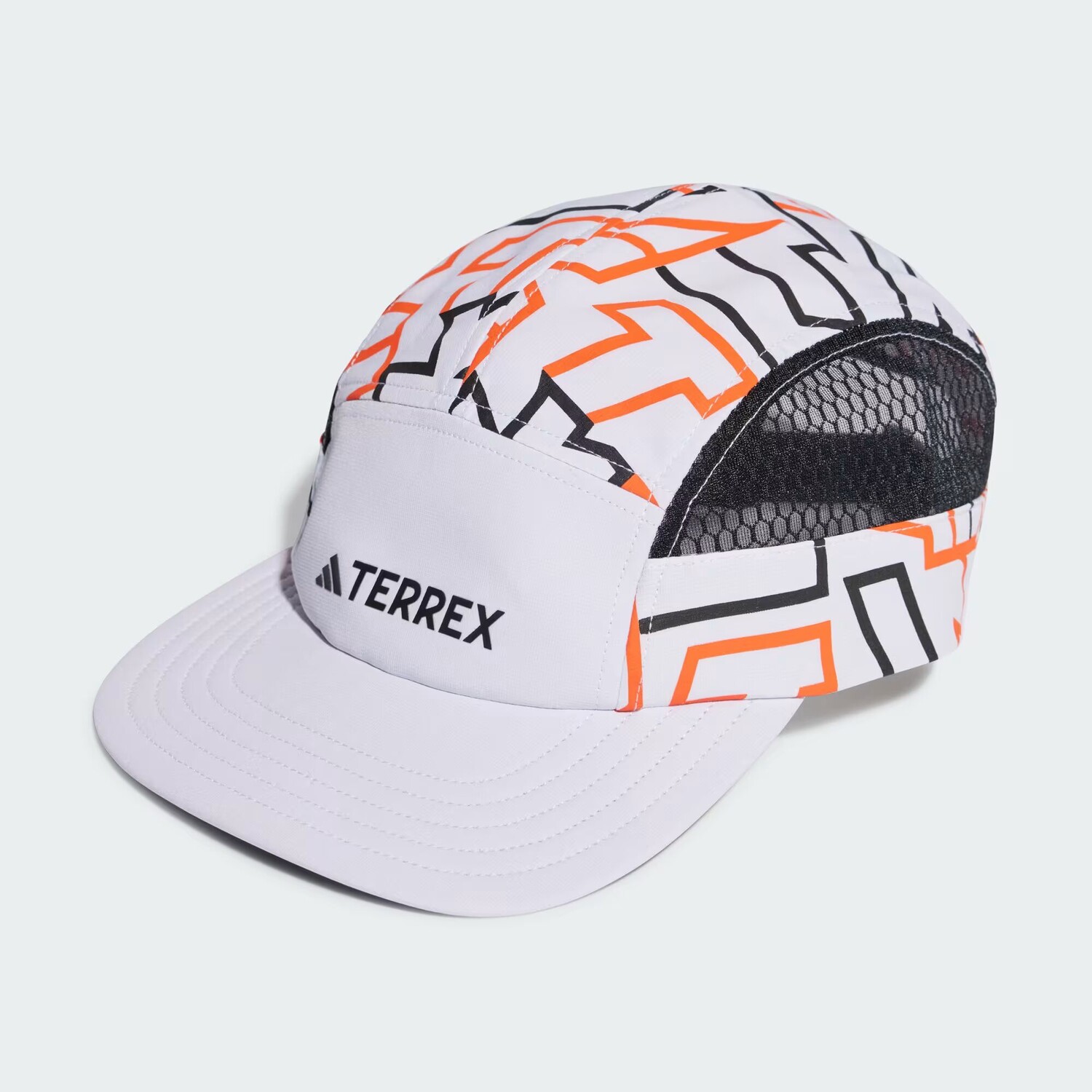 

Terrex Heat.Rdy 5-панельная графическая кепка Adidas, цвет Black/Semi Impact Orange/Black