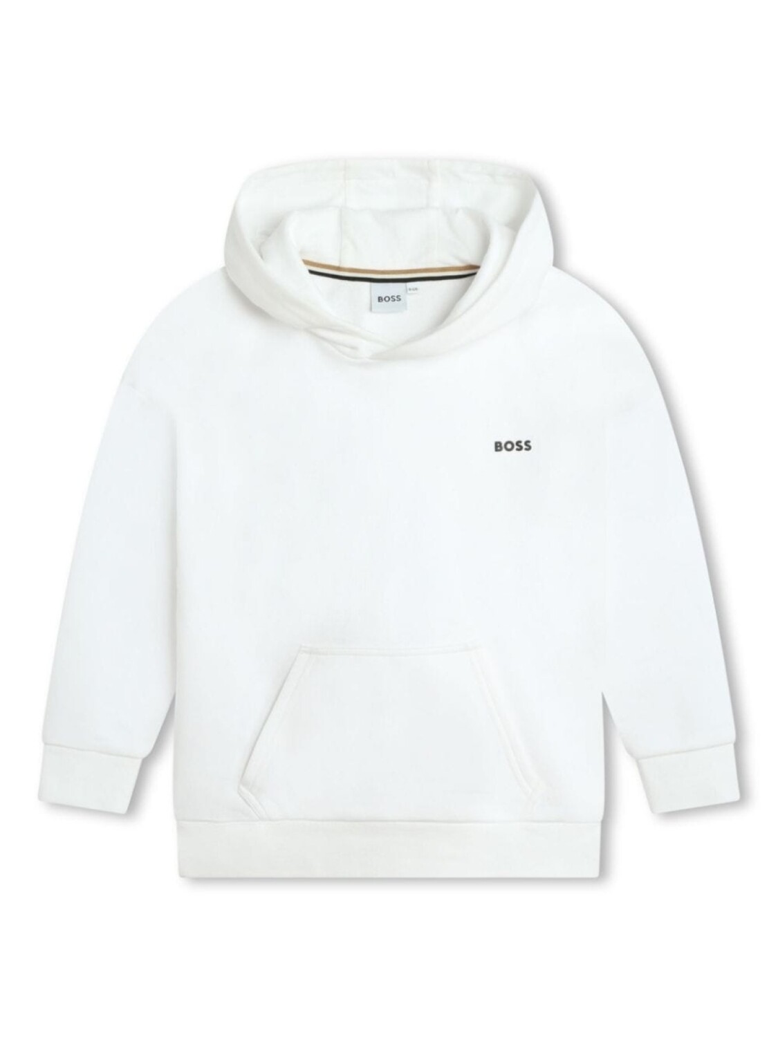 

BOSS Kidswear худи с логотипом, белый