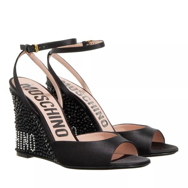 

Сандалии strass heel sandals Moschino, черный