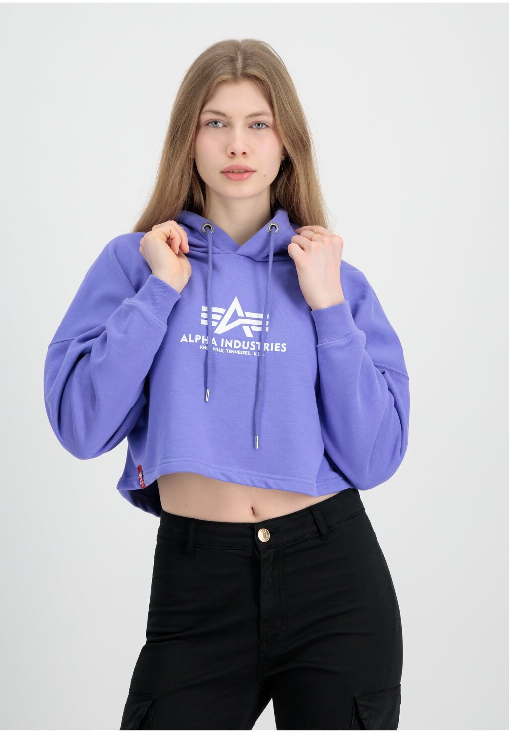 

Толстовка с капюшоном Alpha Industries, фиолетовый